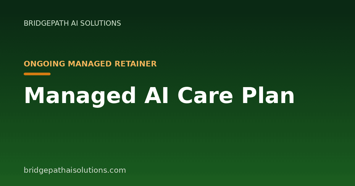 Managed AI Care Plan